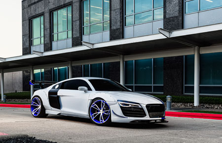 agl47 super deep concave monoblock agluxury agwheels avant garde wheel wheels rim rims brushed electron blue five spoke rotation audi r8 v8 v10 tire tires