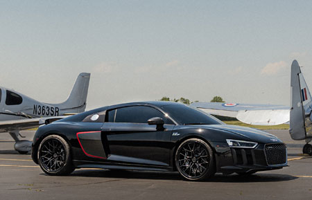 audi r8 agluxury wheels agl66 gloss black carbon fiber face custom concave forged bespoke rims vossen vellano adv1 forgiato velos designwerks