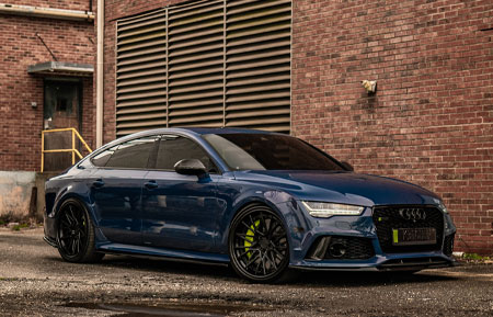 agluxury wheels agluxurywheels audi rs7 euro european supercar sports car matte black gloss black agl58 spec3 concave custom forged forge multipiece 22inch 22s