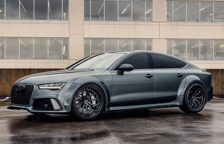 audi rs7 s7 a7 agluxury wheels agl61 spec 3 gloss black full illusion royal hardware concave mesh forged bespoke rims