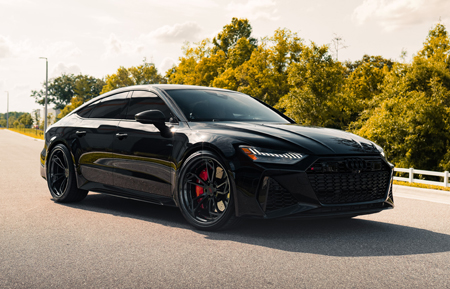 audi rs7 s7 rs6 s6 agl47 concave duoblock agluxury agwheels avant garde wheel wheels rim rims gloss black five spoke rotation matte black carbon fiber lip rotiform vossen al13 adv1 anrky brixton esrforged esr mvforged mv forged