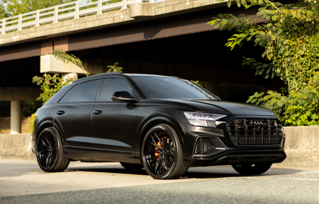 audi rsq8 r8 q8 sq8 rs6 s6 rs5 s5 rs4 s4 rs3 s3 audizine agluxury wheels agl67 matte black gloss lip orange hardware three piece 3piece chevrolet corvette chevy c8 mercedes-benz benz mercedes mbz g63 amg split five spoke floating spoke custom concave forged bespoke rims vossen vellano adv1 forgiato velos designwerks al13 brixton hre
