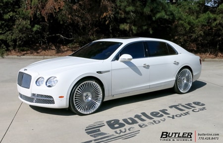 agluxury wheels 24 inch rims  agl45 bentley flying spur 2018 avant garde wheels butler tire atlanta custom forged brushed polished