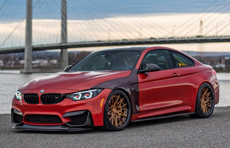 bmw m4 agl58 spec3 spec 3 brushed monaco copper carbon fiber avant garde agwheels avantgardewheels agluxury wheels agluxurywheels 19 20
