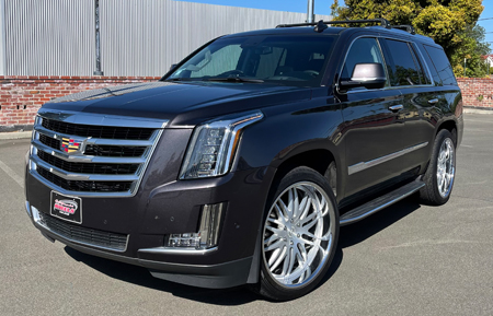 cadillac escalade agluxury agl10 3 piece forged brushed chrome step lip rotiform velano hre vossen forge 3piece multipiece multi spoke  mesh