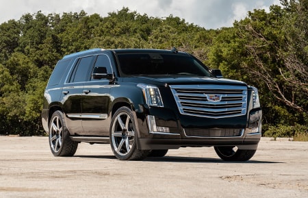 agluxury wheels agwheels avant garde agl22 monoblock cadillac escalade twotone two tone gloss black face polished windows 24inch 24s 24 nitto tire rim rims concave forgiato vossen adv.1 adv1