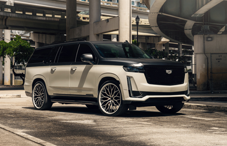 cadillac escalade gmc yukon chevy suburban truck full size suv 24in 24 agl43 2022 20 21 inch 21in 20in staggered forged three piece spec3 agl43 mesh concave multi spoke wheels rims gloss colormatched white glack two tone anthracite monoblock one vossen rotiform velos velgen adv1 al13 anrky mvforged esrforged 1886 luxury car cars euro hre