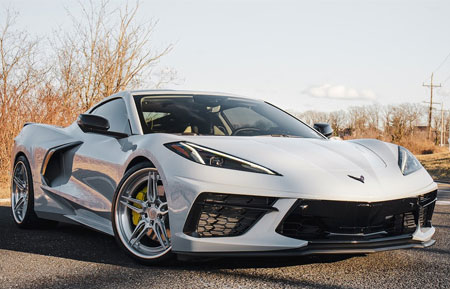chevrolet c8 corvette avant garde agwheels agluxury luxury rims wheel rim wheels agl69 spec3 five spoke split brushed chrome concave 21inch 22inch inch