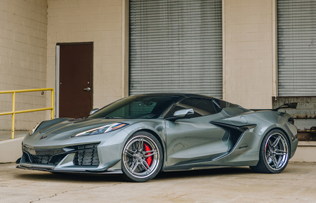 chevrolet chevy corvette z06 vette c8 avant garde agwheels agluxury luxury rims wheel rim wheels agl69 spec3 five spoke split brushed grigio concave 21inch 22inch inch