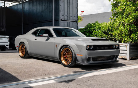 agluxury wheels agl58 spec2 step lip matte brushed polished monaco copper three piece bespoke rims custom forged dodge challenger demon widebody mccustoms miami vossen forgiato anrky rotiform 19inch 19in staggered