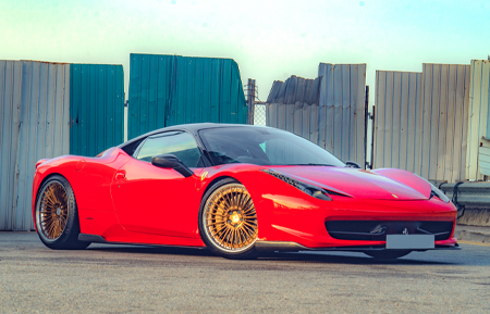 ferrari f458 458 agluxury wheels agl63 spec3 polished monaco copper polished lip custom concave forgiato vellano vossen