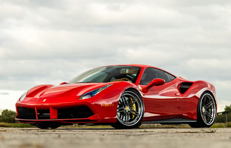 ferrari 488 gtb 458 italia avant garde agwheels agluxury luxury rims wheel rim wheels agl69 spec3 five spoke split brushed grigio concave 21inch 22inch inch