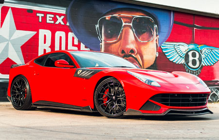 ferrari f12 agluxury wheels agl66 gloss black carbon fiber face custom concave forged bespoke rims vossen vellano adv1 forgiato velos designwerks