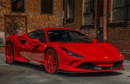 agluxury wheels agl47 SPEC3 3 color match gloss red black accent 3 piece custom concave forged bespoke rims ferrari f8 tributo vellano vossen forgiato adv1 rotiform luxury