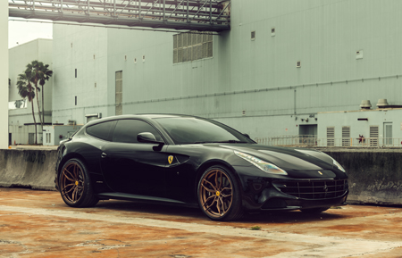 agluxury wheels agl64 21in 21inch ferrari ff monoblock forged concave wheels polished antique bronze hre vossen vellano forgiato rims