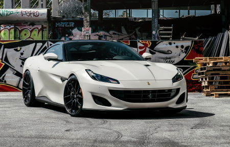 ferrari portofino gloss black rims rim tire tires wheels agluxury luxury agl68 monoblock