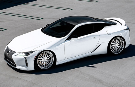 lexus lc500 agluxury agl10 3 piece forged gloss brushed chrome step lip rotiform velano hre vossen forge 3piece multipiece multi spoke  mesh