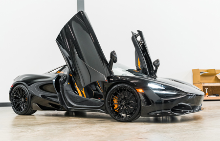agluxury wheels agl67 monoblock gloss black custom concave forged bespoke rims mclaren 720S supercar vellano vossen forgiato rotiform adv1 luxury