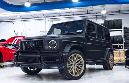 mercedes g63 amg gwagen agwheels agluxury luxury avant garde wheels wheel rim rims wagen wagon agl40 monoblock brush brushed arabian gold