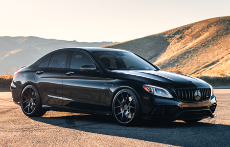 agluxury wheels agl23 spec2 mercedesbenz mercedes benz c63s c63 amg matte blackcarbon fiber lip rims custom forged concave three piece hre adv.1 anrky 20in