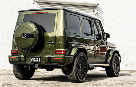 mercedes-benz mercedes benz g63 amg gwagen spec3 three piece custom bespoke los angeles 24 inch 24in agl45 forged monoblock gloss black cullinan phantom drophead dawn rims vossen rotiform velos velgen adv1 al13 anrky luxury car cars ultra