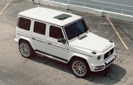 agluxury wheels agl57 monoblock brushed polished custom concave forged monoblock two tone brabus mercedes benz g63 amg 2019 gwagen miami mccustoms vossen anrky forgiato