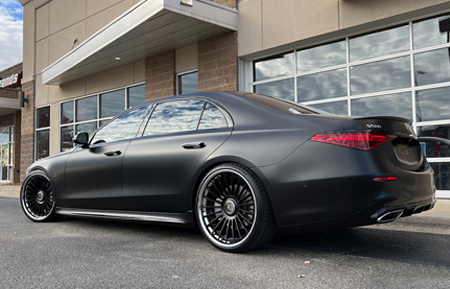 agluxury wheels agl79 matte black chrome lip spec3 multipiece three piece made in usa custom concave forged bespoke rims vossen vellano adv1 forgiato velos designwerks al13 brixton hre mercedes-benz mercedes benz mbz s580 sedan luxury