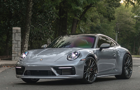 agluxury wheels agl58 polished black chrome custom concave forged monoblock bespoke rims mesh multi spoke 20in staggered porsche 992 911 carrera vossen forigato vellano rotiform