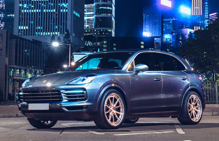split five spoke brushed polished copper polished lip avant garde agwheels wheel rims rim tire tires wheels agluxury luxury coupe spec3 agl59 porsche cayenne