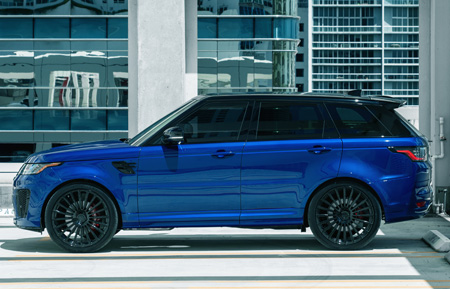 range rovet svr MC customs forged wheels gloss black monoblock agl25