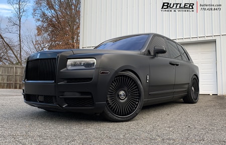 agluxury wheels rims agl45 spec3 matte black rolls-royce cullinan suv custom concave 24in 24inch multispoke forgiato rotiform vossen butler tire atlanta pruvit