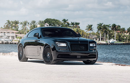 agluxury wheels rims agl45 monoblock gloss black rolls-royce wraith coupe miami mccustoms custom concave 24in 24inch vossen rotiform adv.1 anrky forgiato multispoke