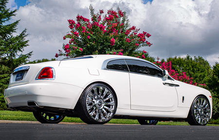rolls royce wraith agluxury wheels agl48 agl48rr monoblock two tone forged custom concave forgiato 24in 24inch vellano vossen miami mccustoms william stern
