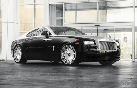 rolls-royce rolls royce phantom drophead coupe cullinan wraith ghost 22 22in 24 inch 24in forged monoblock concave multi spoke two tone wheels rims gloss black matte vossen rotiform velos velgen adv1 al13 anrky luxury car cars houston texas