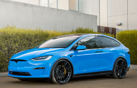 tesla model x plaid avant garde agwheels wheels wheel rim agluxury luxury agl71 monoblock multi multispoke 24inch staggered gloss black vossen vellano al13 forgiato