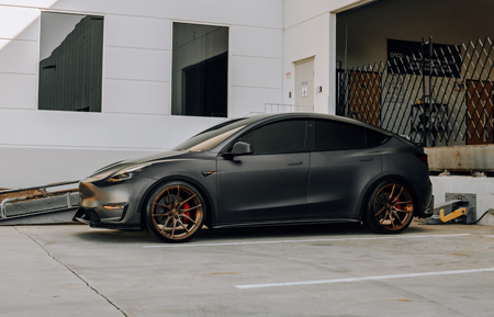 tesla model y modely s x ev electric car lucid motors rims rim tire tires wheels agluxury luxury agl68 monoblock matte brushed antique bronze liquid adv1 anrky vossen brixton al13 hre esr mvforged custom forged adro lip kit carbon fiber
