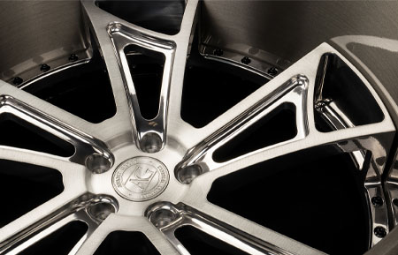 agl25 spec2 brushed polished window brushed grigio lip agluxury wheels forged wheels