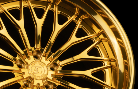 agl30 spec 1 multipiece polished 18kt gold wheels polish polished face rolls royce concave vellano adv1 vossen aftermarket rims