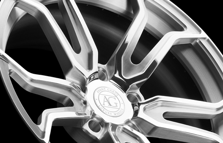 agl32 agluxury duo block brushed polished forged wheels two tone concave bespoke custom aftermarket rims alloy