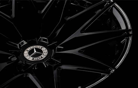 agl40 duoblock concave forged wheels gloss black polished ring mercedes benz mercedes-benz