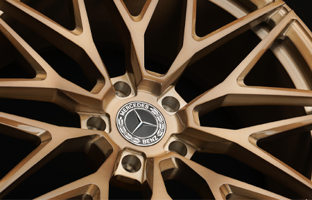 agl40 monoblock concave forged wheels brushed arabian gold mercedes benz mercedes-benz