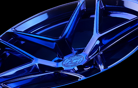 agluxury wheels agl42 monoblock polished electron blue custom concave forged bespoke rims adv1 anrky vossen forgiato rotiform