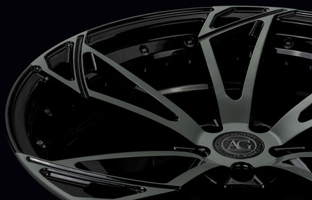 agluxury wheels agl47 gloss black grigio medio duoblock custom concave forged bespoke rims deep dish directional rotiform vossen forgiato brixton