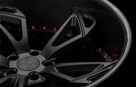 agluxury wheels agl47 spec2 matte black carbon lip custom concave forged three piece bespoke rims deep dish directional rotiform vossen forgiato brixton