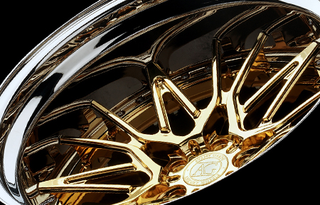 agluxury wheels agl58 24k gold polished lip custom concave forged three piece bespoke rims rotiform vossen hre anrky forgiato