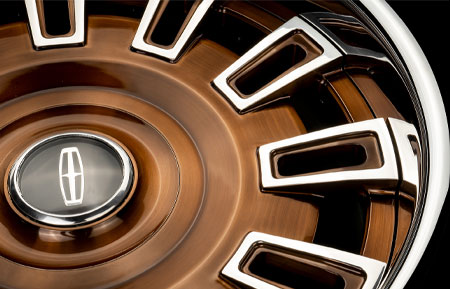 agluxury wheels agl60 brushed liquid bronze polish accent chrome lip lincoln continental navigator custom concave forged bespoke rims vossen vellano adv1 forgiato velos designwerks