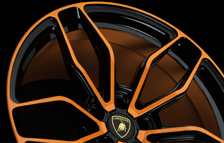 agluxury wheels agl64 monoblock lamborghini arancio borealis gloss black windows custom concave forged bespoke rims vossen vellano adv1 forgiato velos designwerks