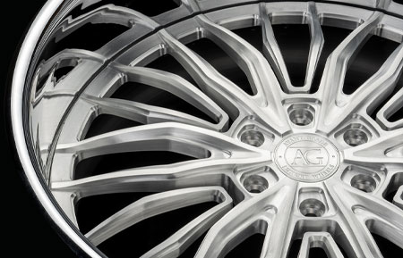 agluxury wheels agl67 forged brushed split six spoke floating spoke custom concave forged bespoke rims vossen vellano adv1 forgiato velos designwerks