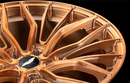 agluxury wheels agl67 forged monoblock brushed copper split five spoke floating spoke custom concave forged bespoke rims vossen vellano adv1 forgiato velos designwerks