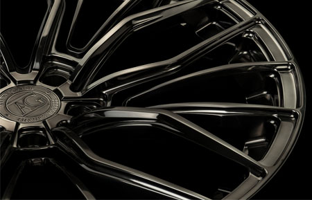agluxury wheels agl67 polished candy black split five spoke floating spoke custom concave forged bespoke rims vossen vellano adv1 forgiato velos designwerks